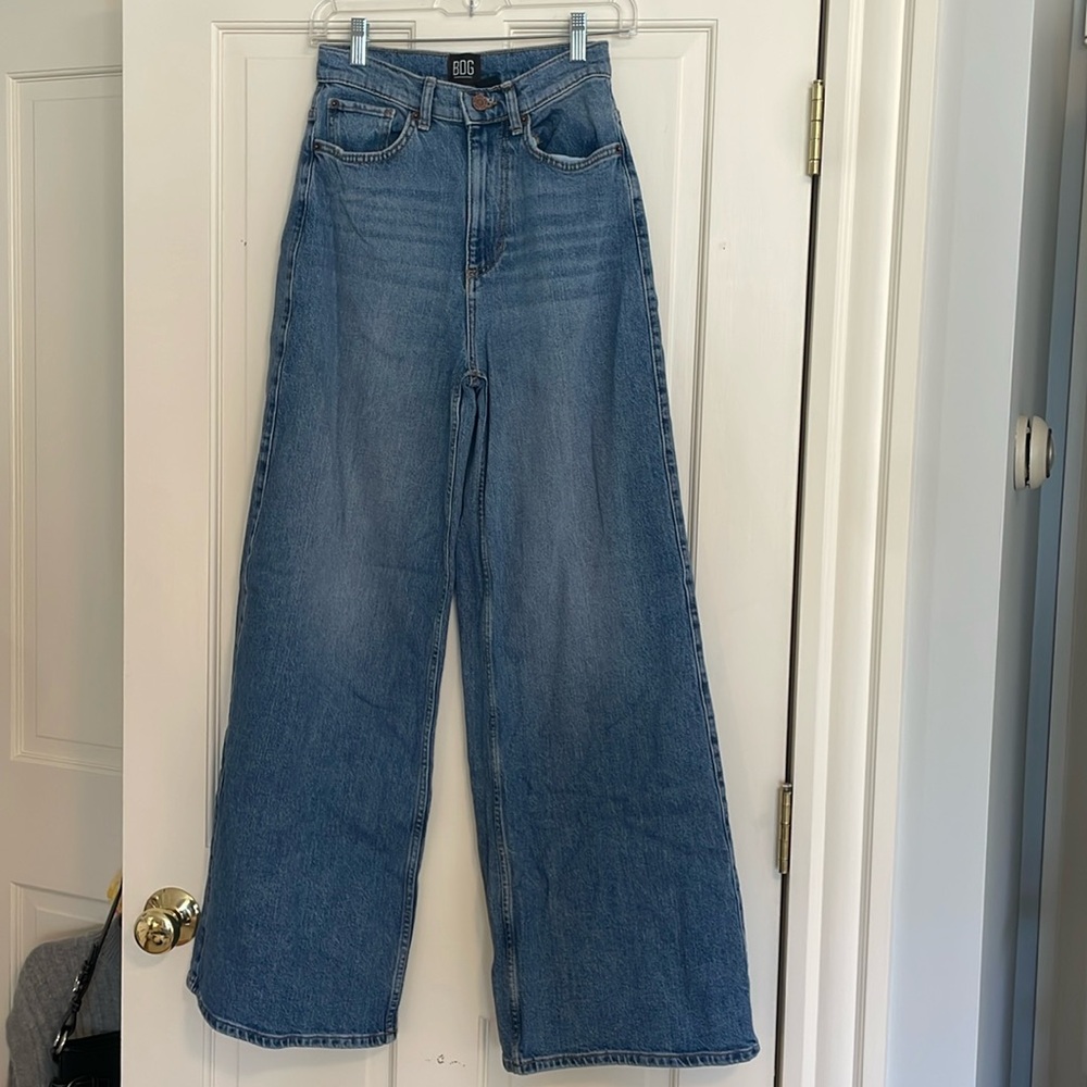 Urban Outfitters BDG A-wide leg jeans, dark wash, size: 25